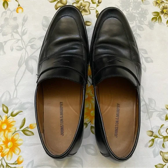 Johnston & Murphy Size 9.5 Black Loafers - Picture 5 of 9